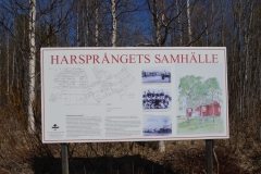 Nur noch ein Schild ist geblieben von der Siedlung der Arbeiter, die Damm und Kraftwerk Harsprånget bauten.