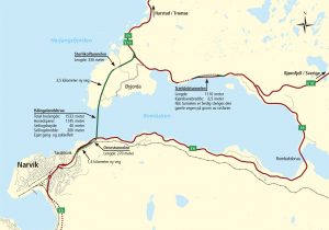 Karte Rombakfjord