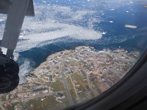 Sicht auf Grönland