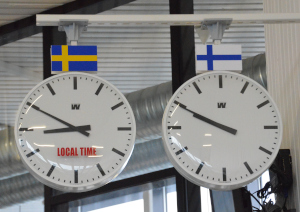 Uhr Finnland Schweden