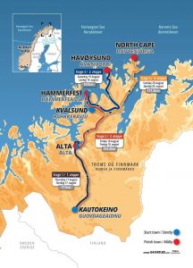Karte Arctic Race of Norway