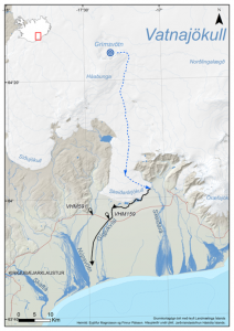 Karte Gletscherlauf 