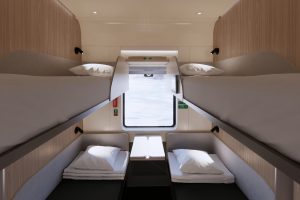 Vier Betten, ZUgfenster